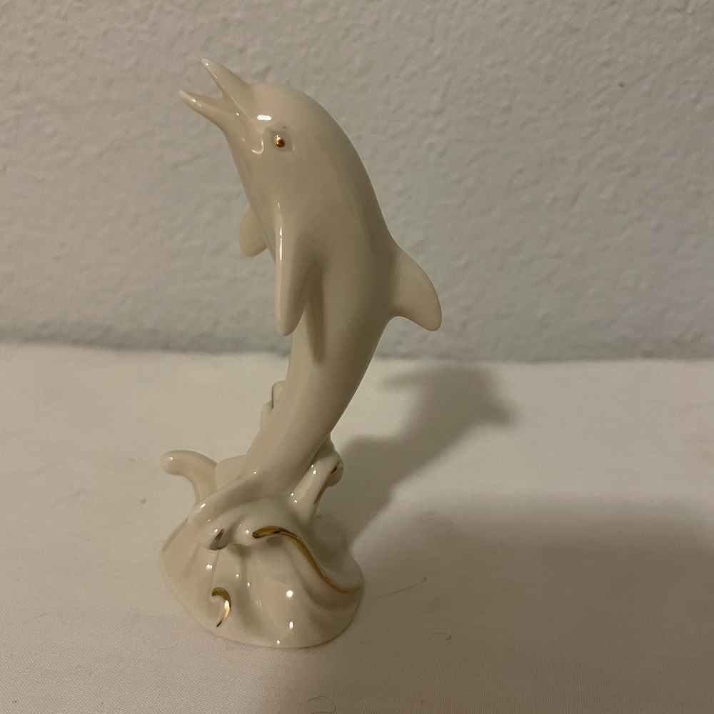 Lenox Porcelain Dolphin with 24K Gold Accent Trim